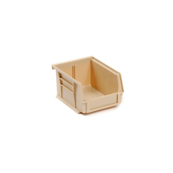 Hang & Stack Storage Bin, Plastic, Beige, 24 PK